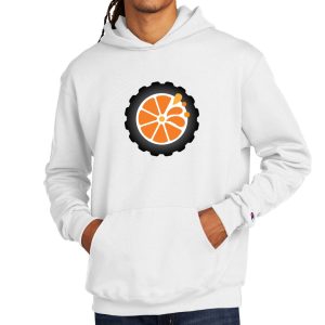 Orange Autos Splash - Tire Unisex Champion Hoodie